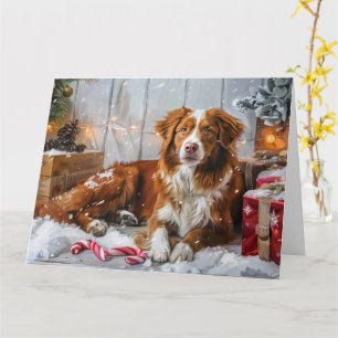 Nova Scotia Duck Toller Dog Weihnachtsfest Karte