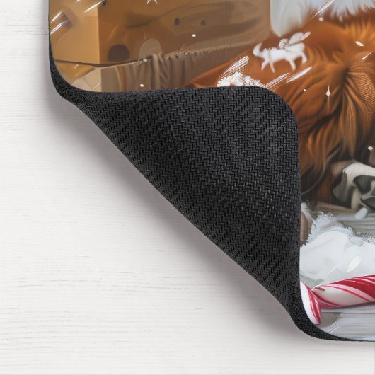 Nova Scotia Duck Toller Dog Weihnachtsfest Mousepad (Ecke)