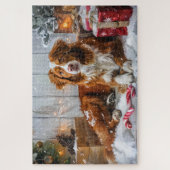 Nova Scotia Duck Toller Dog Weihnachtsfest Puzzle (Vertikal)
