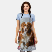 Nova Scotia Duck Toller Dog Weihnachtsfest Schürze (Getragen)