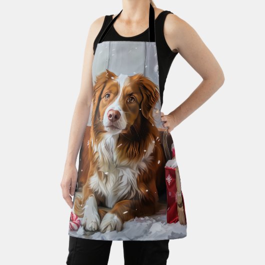 Nova Scotia Duck Toller Dog Weihnachtsfest Schürze (InSitu)