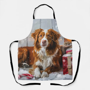 Nova Scotia Duck Toller Dog Weihnachtsfest Schürze