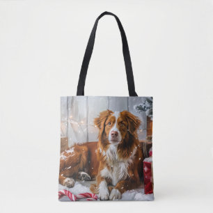 Nova Scotia Duck Toller Dog Weihnachtsfest Tasche