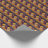 Nova Scotia Duck Toller Halloween HexenkPumpkin Geschenkpapier (Ecke)