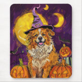 Nova Scotia Duck Toller Halloween HexenkPumpkin Mousepad (Vorne)