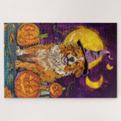 Nova Scotia Duck Toller Halloween HexenkPumpkin Puzzle (Horizontal)