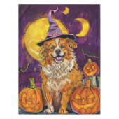 Nova Scotia Duck Toller Halloween HexenkPumpkin Tischdecke (Vorderseite)