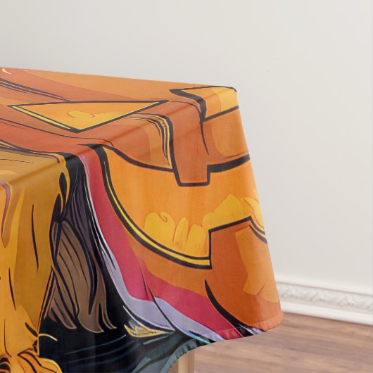 Nova Scotia Duck Toller Halloween HexenkPumpkin Tischdecke (Beispiel)