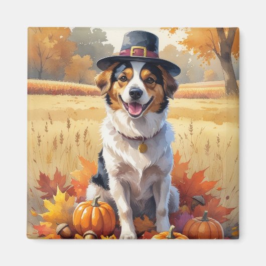 Nova Scotia Duck Toller Herbstleaves Erntedank Magnet (Vorne)