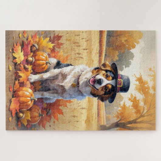 Nova Scotia Duck Toller Herbstleaves Erntedank Puzzle (Horizontal)