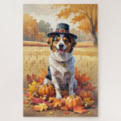 Nova Scotia Duck Toller Herbstleaves Erntedank Puzzle (Vertikal)