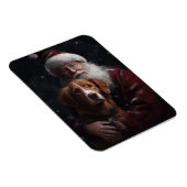 Nova Scotia Duck Toller mit dem Weihnachtsmann fei Magnet (Rechte Seite)