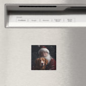 Nova Scotia Duck Toller mit dem Weihnachtsmann fei Magnet (In Situ (Geschirrspüler))