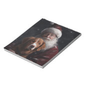 Nova Scotia Duck Toller mit dem Weihnachtsmann fei Notizblock (Rotiert)