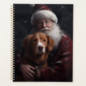 Nova Scotia Duck Toller mit dem Weihnachtsmann fei Planer (Vorderseite)