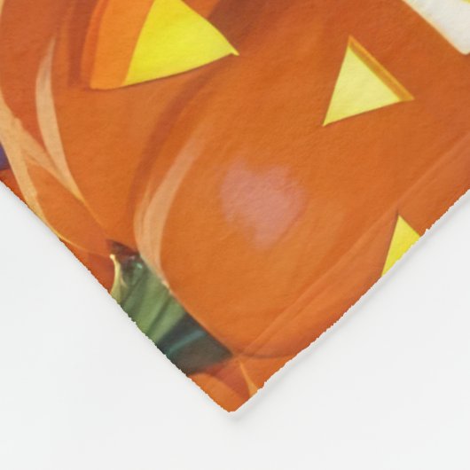 Nova Scotia Duck Toller Pumpkin Halloween Funny Fleecedecke (Ecke)