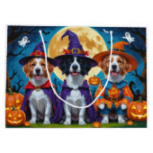 Nova Scotia Duck Toller Pumpkin Halloween Funny Große Geschenktüte (Rückseite)