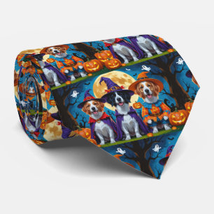 Nova Scotia Duck Toller Pumpkin Halloween Funny Krawatte