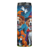 Nova Scotia Duck Toller Pumpkin Halloween Funny Thermosbecher (Rückseite)