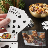 Nova Scotia Duck Toller Retriever Snowy Sleigh Spielkarten (In Situ)