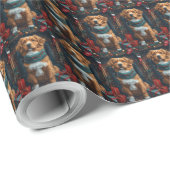 Nova Scotia Duck Toller Weihnachtsgeschenke Feuerp Geschenkpapier (Rolleneckpunkt)