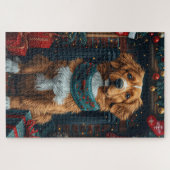 Nova Scotia Duck Toller Weihnachtsgeschenke Feuerp Puzzle (Horizontal)