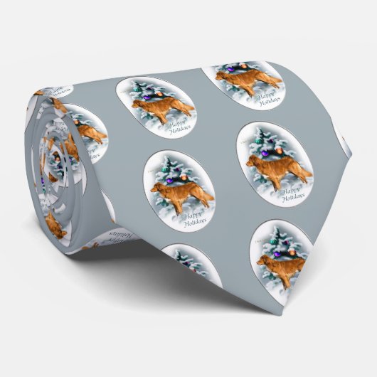 Nova Scotia Duck Toller Weihnachtsgeschenke Krawatte (Gerollt)