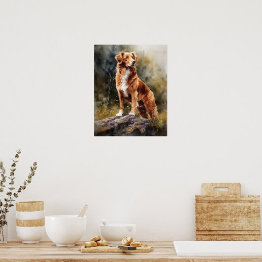 Nova Scotia Duck Tolling Retrieve Dog Art Poster (Küche)