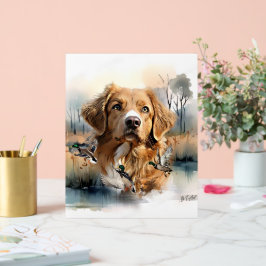 Nova Scotia Duck Tolling Retriever, Art Acrylschild