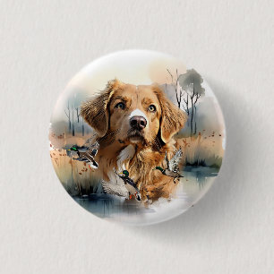 Nova Scotia Duck Tolling Retriever, Art Button