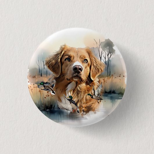 Nova Scotia Duck Tolling Retriever, Art Button (Vorderseite)