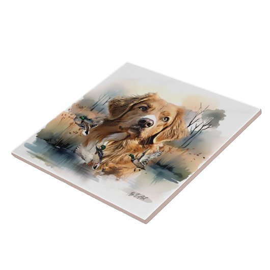 Nova Scotia Duck Tolling Retriever, Art Fliese (Seite)