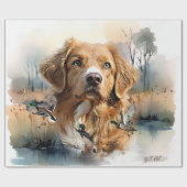 Nova Scotia Duck Tolling Retriever, Art Geschenkpapier (Flach)