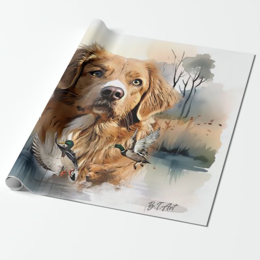 Nova Scotia Duck Tolling Retriever, Art Geschenkpapier (Ungerollt)
