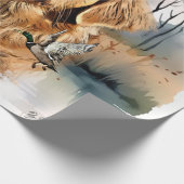 Nova Scotia Duck Tolling Retriever, Art Geschenkpapier (Ecke)