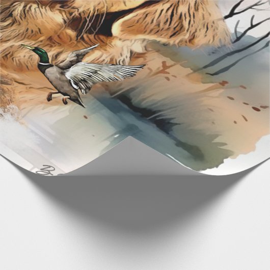 Nova Scotia Duck Tolling Retriever, Art Geschenkpapier (Ecke)