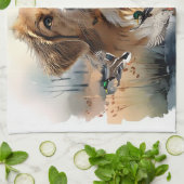 Nova Scotia Duck Tolling Retriever, Art Geschirrtuch (Gefaltet)