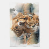 Nova Scotia Duck Tolling Retriever, Art Geschirrtuch (Vertikal)