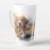 Nova Scotia Duck Tolling Retriever, Art Milchtasse (Linke Ecke)