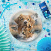 Nova Scotia Duck Tolling Retriever, Art Pappteller (Party)