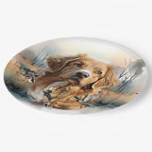 Nova Scotia Duck Tolling Retriever, Art Pappteller (Schrägansicht)