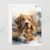 Nova Scotia Duck Tolling Retriever, Art Postkarte (Vorne/Hinten)