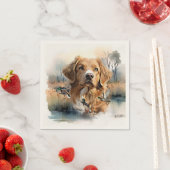 Nova Scotia Duck Tolling Retriever, Art Serviette (Beispiel)