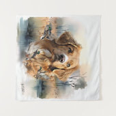 Nova Scotia Duck Tolling Retriever, Art Wandteppich (Vorderseite (Horizontal))