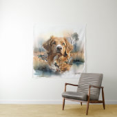Nova Scotia Duck Tolling Retriever, Art Wandteppich (Beispiel)