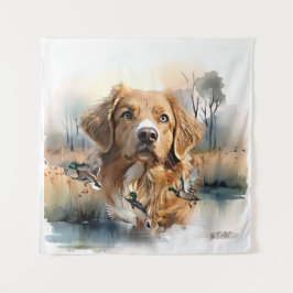 Nova Scotia Duck Tolling Retriever, Art Wandteppich