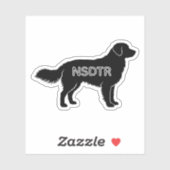 Nova Scotia Duck Tolling Retriever Aufkleber (Blatt)