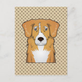 Nova Scotia Duck Tolling Retriever Cartoon Postkarte (Vorderseite)