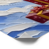 Nova Scotia Duck Tolling Retriever Christmas Boat Poster (Ecke)