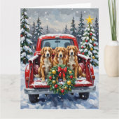 Nova Scotia Duck Tolling Retriever Christmas Red Karte (Vorderseite)